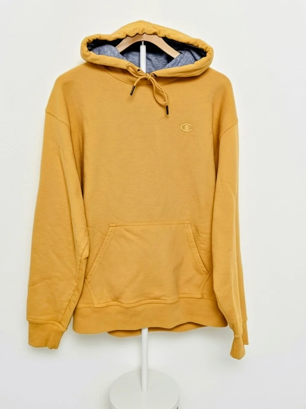 Champion Men’s Mustard Yellow Hooded Sweatshirt Streetwear- Sportswear MENS XL - Picture 5 of 7